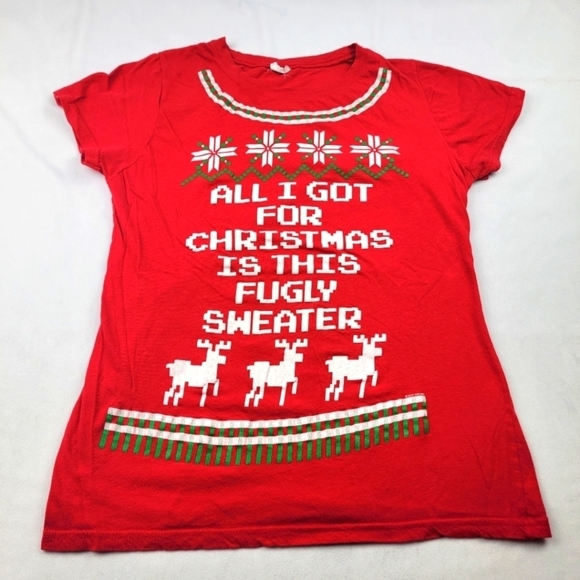 Bay Island Tops - All I got for Christmas was this Fugly Sweater short sleeve tshirt